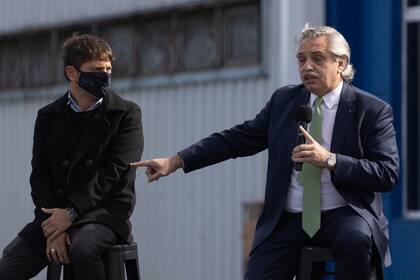 El presidente Alberto Fernández se mostró junto al gobernador Axel Kicillof