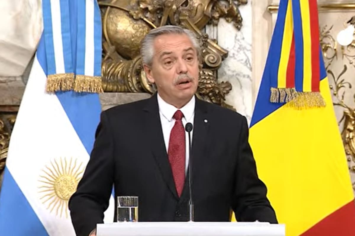 El presidente Alberto Fernández se refirió a la crisis económica luego de una conferencia de prensa con su par de Rumania
