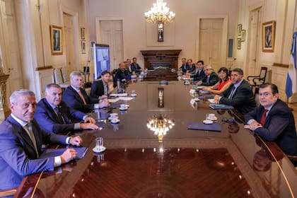 El presidente Alberto Fernández se reunió con gobernadores en la Casa Rosada luego del fallo de la Corte Suprema sobre la coparticipación