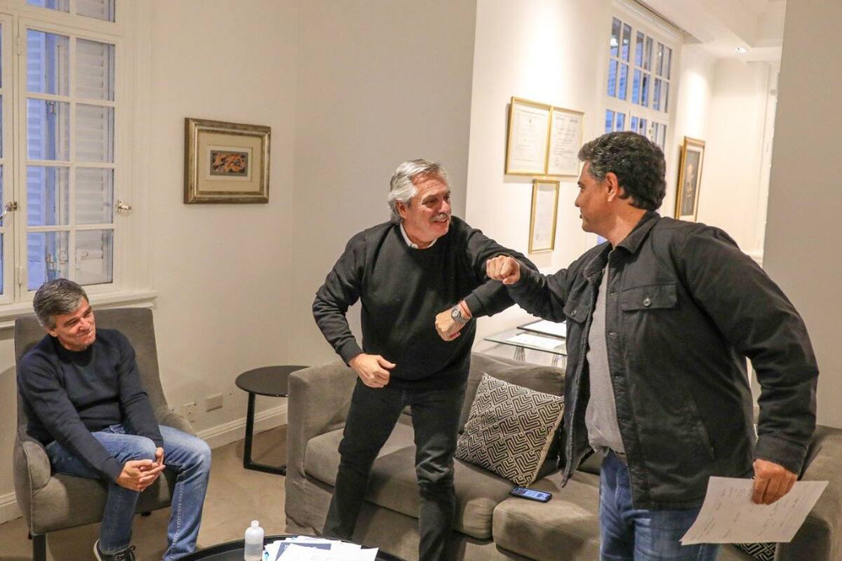 El presidente Alberto Fernández se reunió en Olivos con los intendentes Jorge Macri y Juan Zabaleta