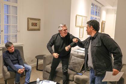 El presidente Alberto Fernández se reunió en Olivos con los intendentes Jorge Macri y Juan Zabaleta