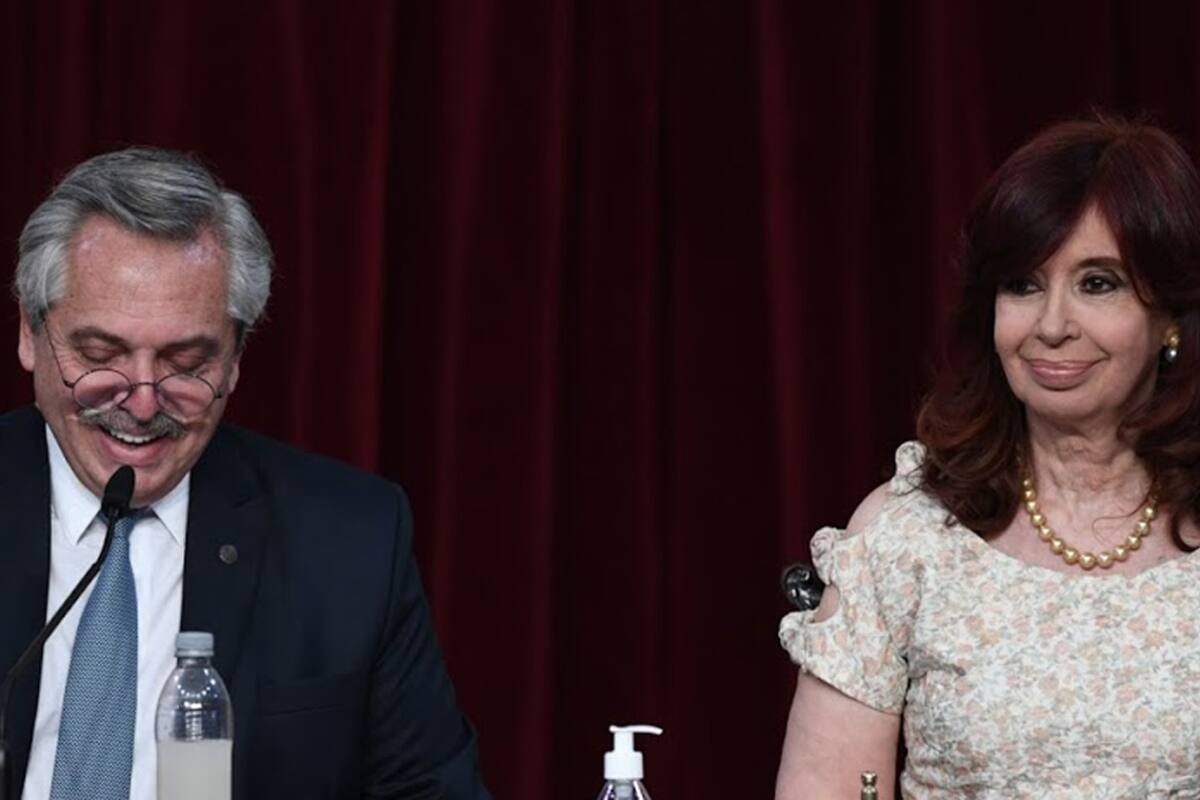 El Presidente Alberto Fernández y Cristina Fernández de Kirchner durante la 139º Apertura del Período de Sesiones Ordinarias