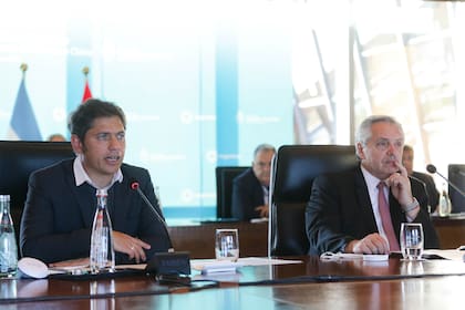 El presidente Alberto Fernández y el gobernador de la provincia de Buenos Aires, Axel Kicillof