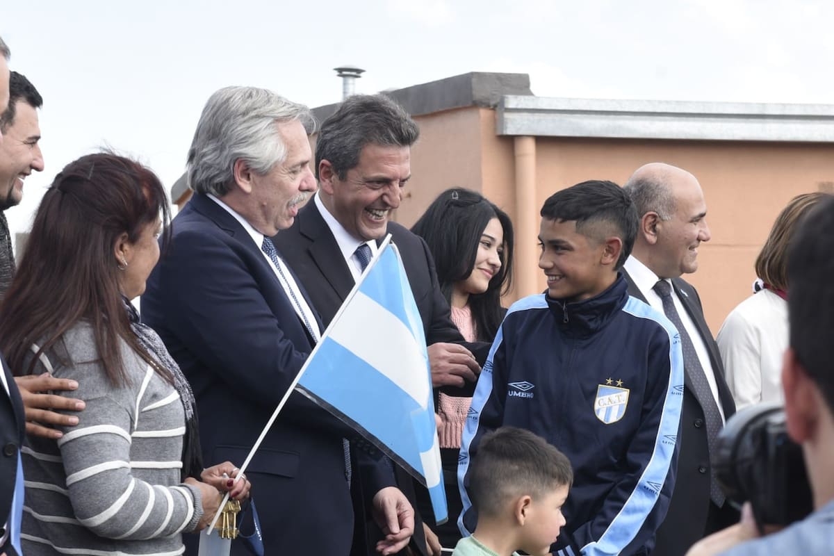 El presidente Alberto Fernández y el jefe de Diputados, ayer, en San Miguel de Tucumán