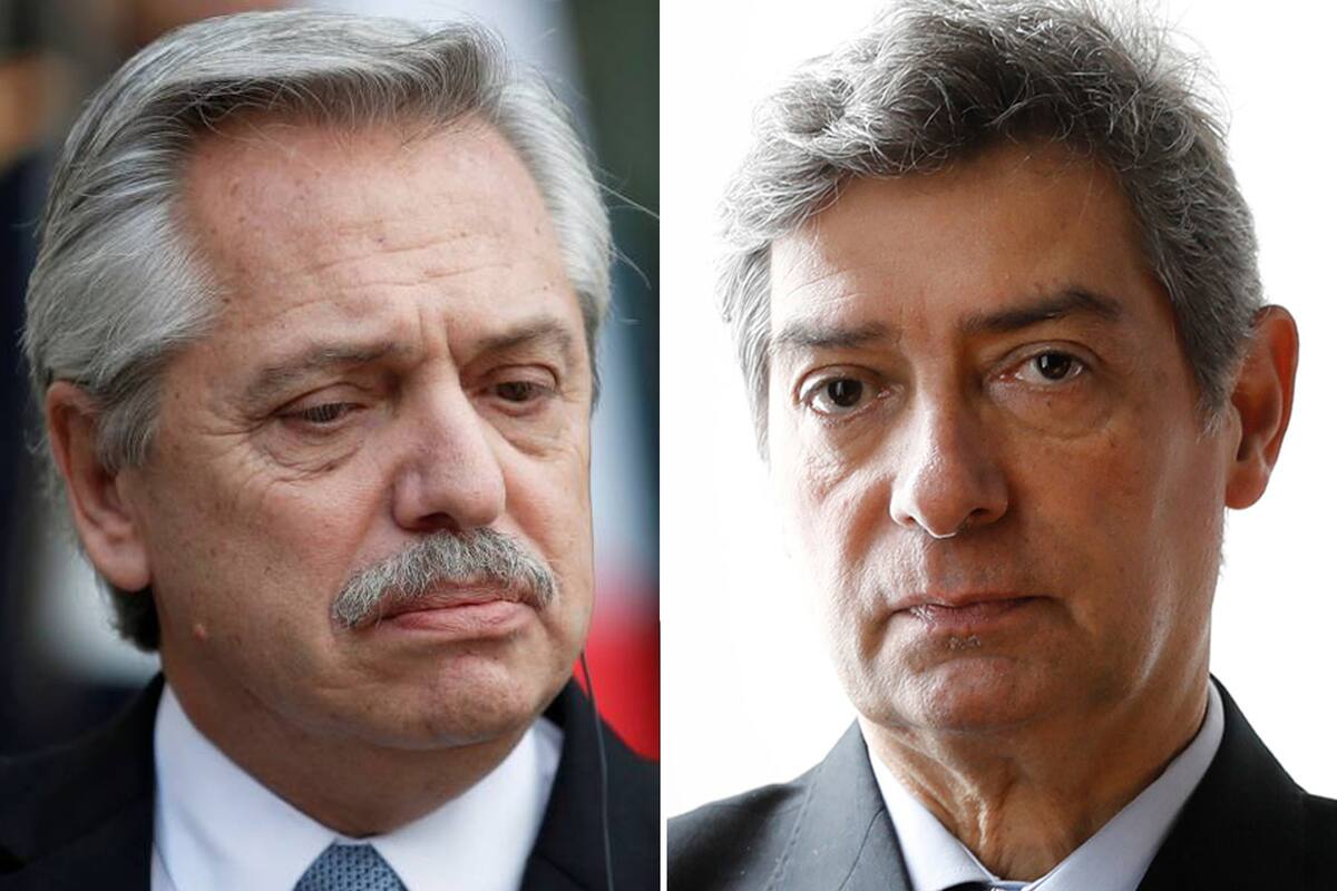 El presidente Alberto Fernández y el titular de la Corte Suprema de Justicia, Horacio Rosatti