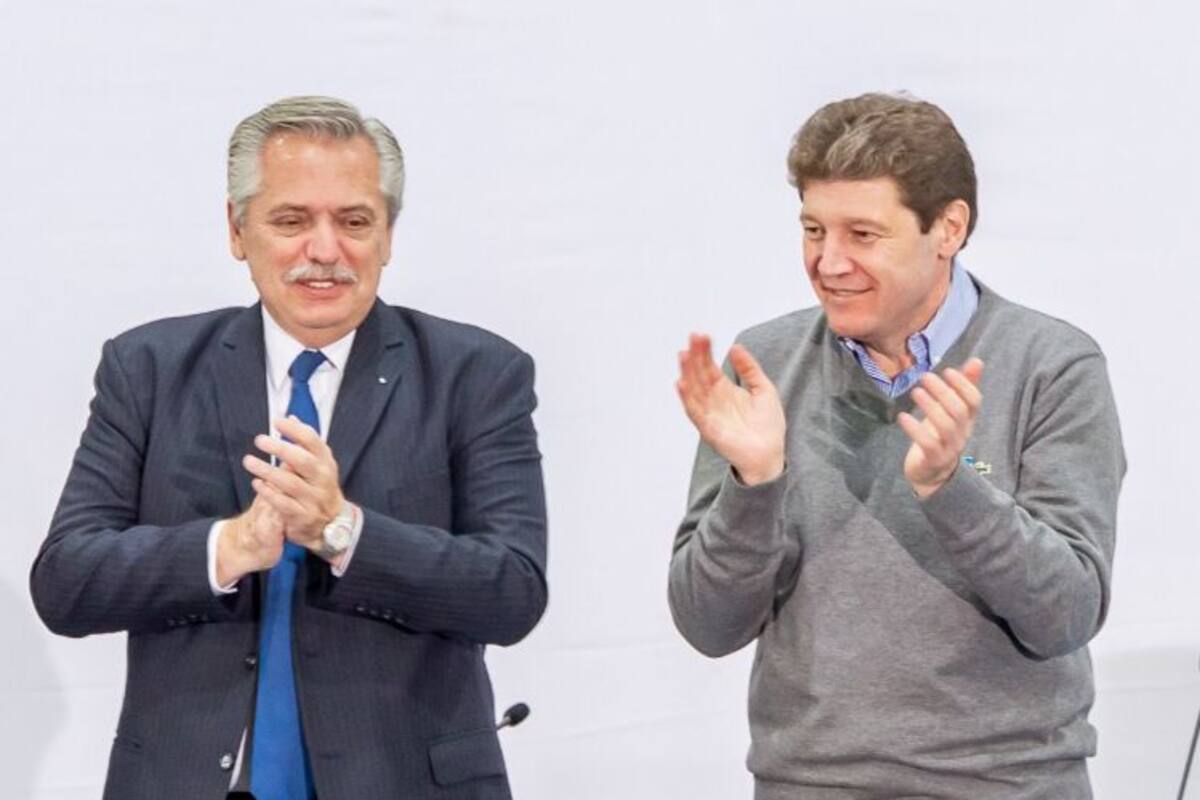 El presidente Alberto Fernández y Gustavo Melella, gobernador de Tierra del Fuego