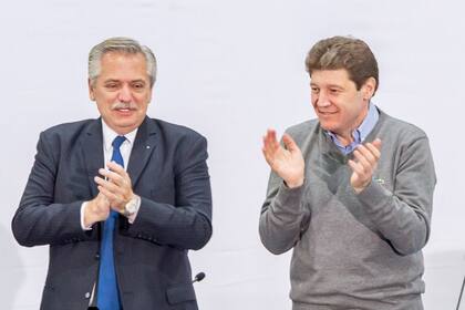 El presidente Alberto Fernández y Gustavo Melella, gobernador de Tierra del Fuego