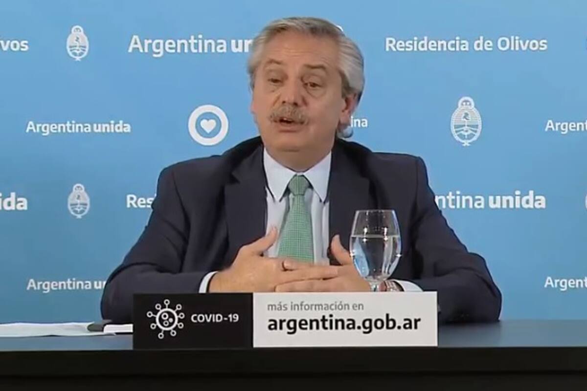 El Presidente anunció la extensión de la cuarentena hasta el 26 de abril