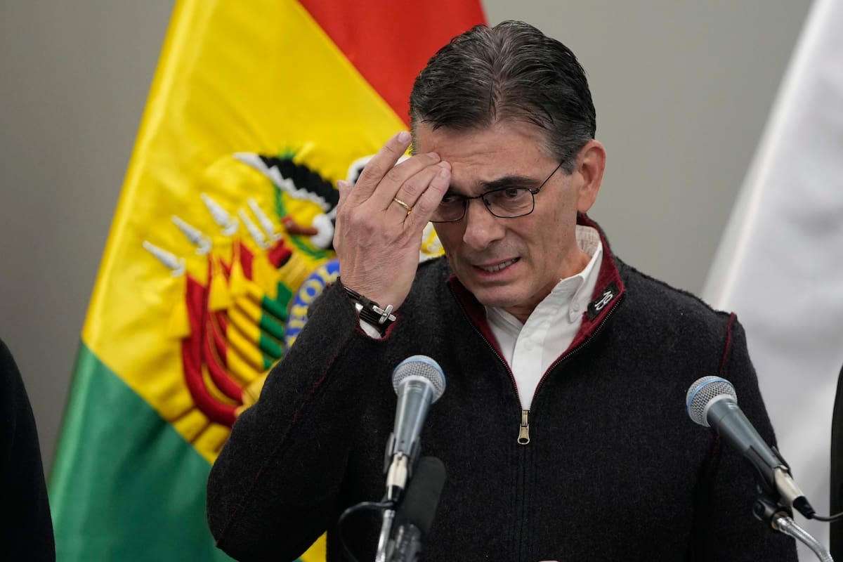 El presidente boliviano, Rodrigo Paz