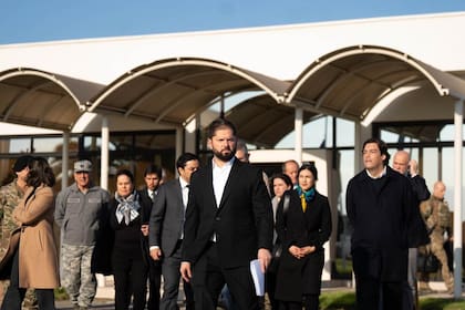 El presidente Boric en el sur de Chile, tras el tripe asesinato (Archivo)