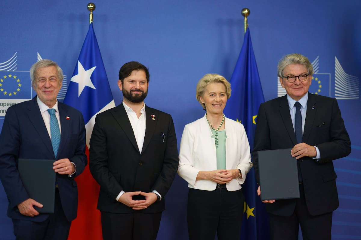El presidente chileno, Gabriel Boric, en la cumbre entre la UE y la Celac en Bruselas