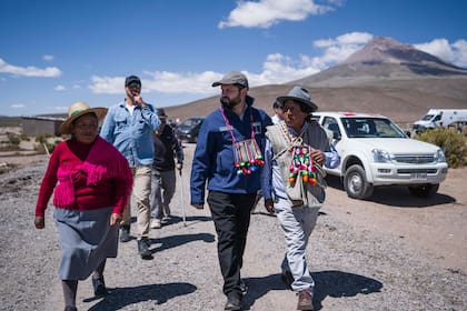El presidente chileno, Gabriel Boric, viajó a Colchane, situada en la frontera con Bolivia. (Chilean Presidency / AFP)