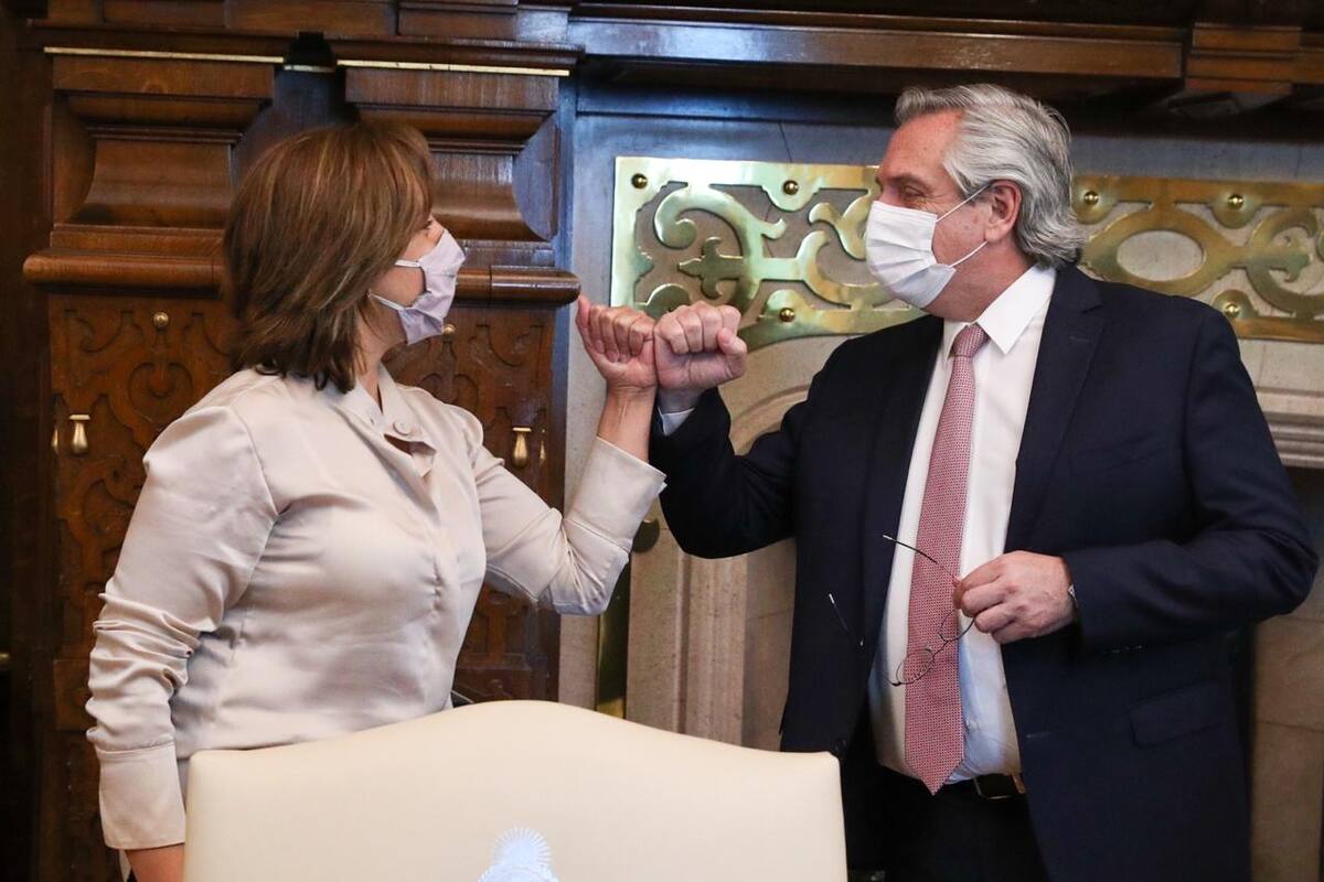 El Presidente con la gobernadora de Río Negro