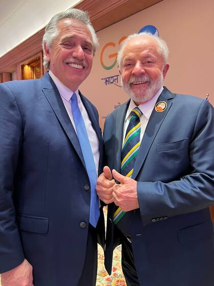 El Presidente con Lula Da Silva