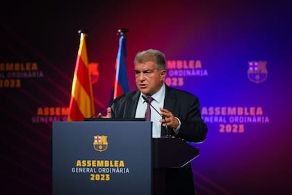El presidente de Barcelona, Joan Laporta