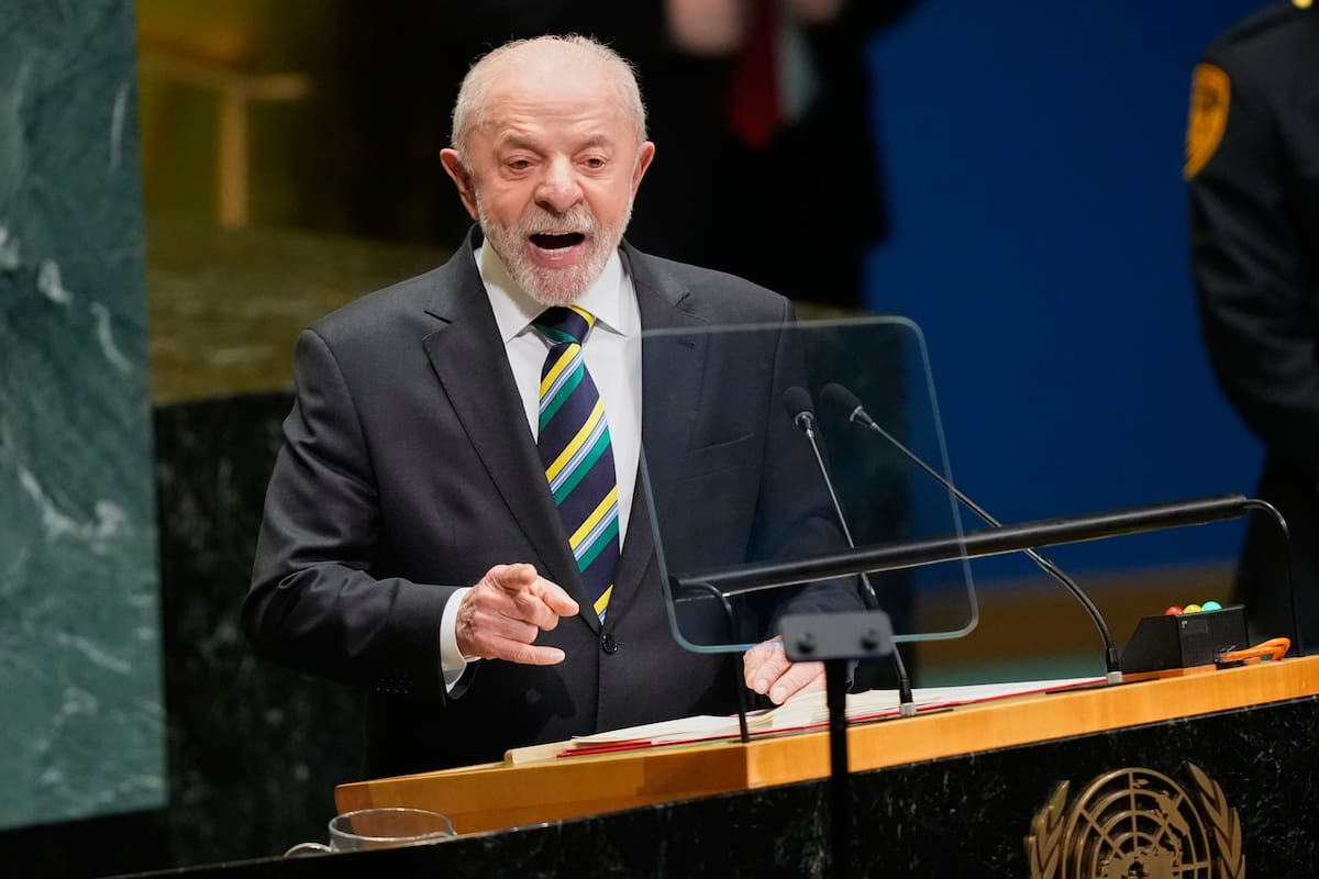 El presidente de Brasil, Luiz Inácio Lula da Silva, interviene durante la 81ª sesión de la Asamblea