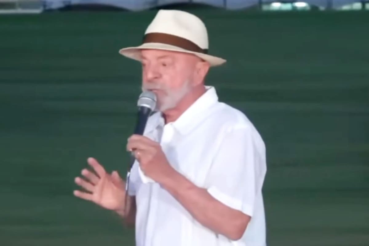 El presidente de Brasil, Luiz Inácio Lula da Silva, durante su celebración de cumpleaños número 81