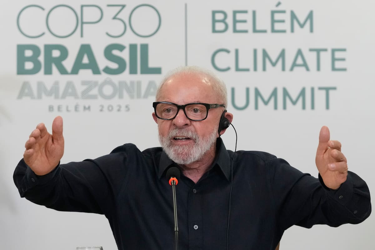 El presidente de Brasil Lula da Silva en la COP30 en Belém