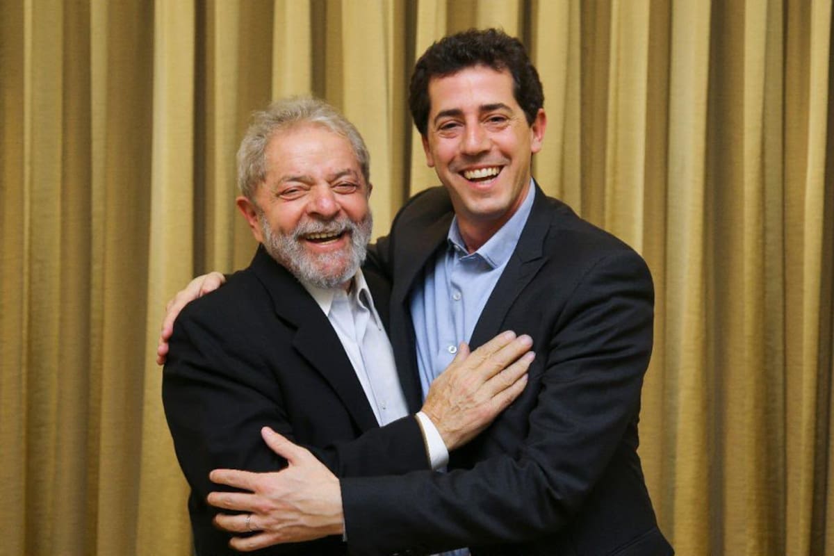 El presidente de Brasil, Lula da Silva, y el senador nacional Eduardo de Pedro, en un encuentro anterior
