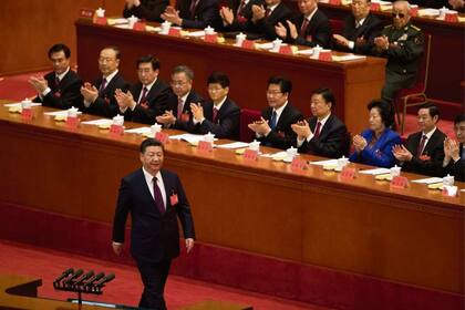 El presidente de China, Xi Xingping, en el XIX Congreso del Partido Comunista Chino