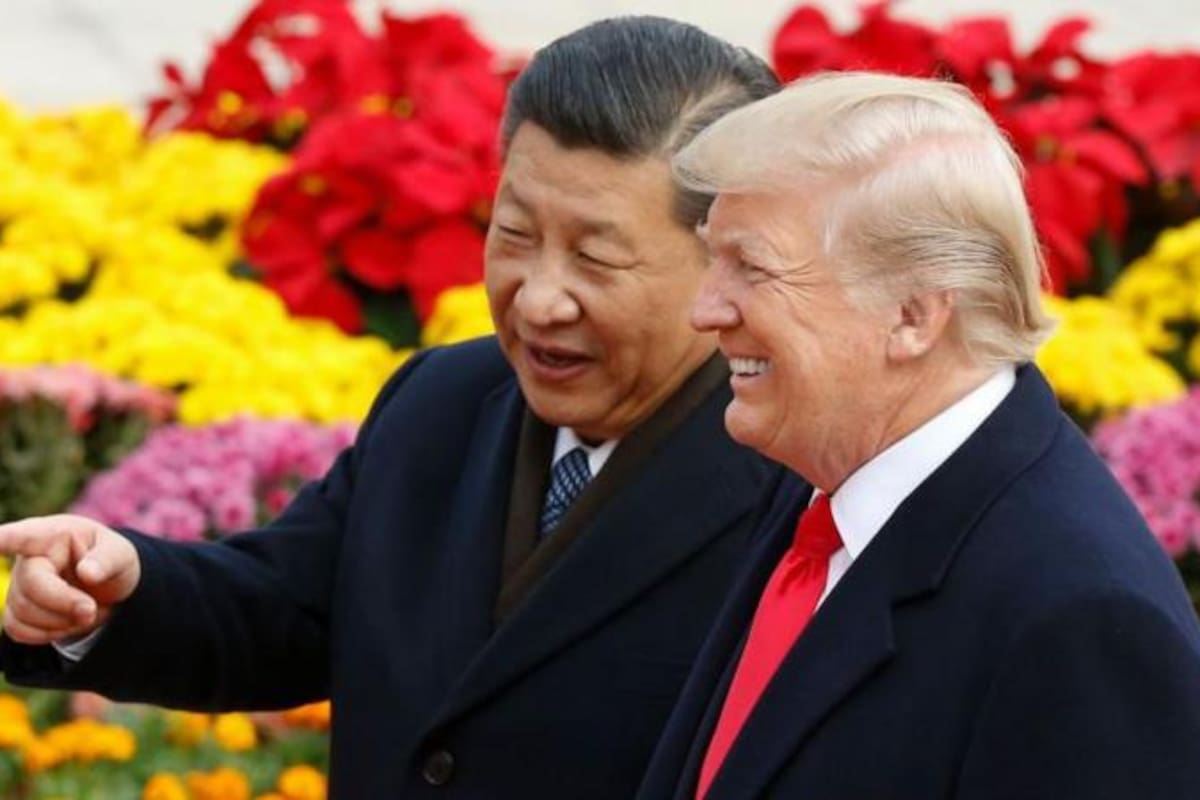El presidente de China, Xi Jinping, y Donald Trump, su par de Estados Unidos