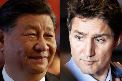 El presidente de China, Xi Jinping, y el primer ministro canadiense, Justin Trudeau