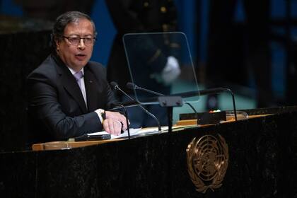 El presidente de Colombia Gustavo Petro en la Asamblea General de la ONU