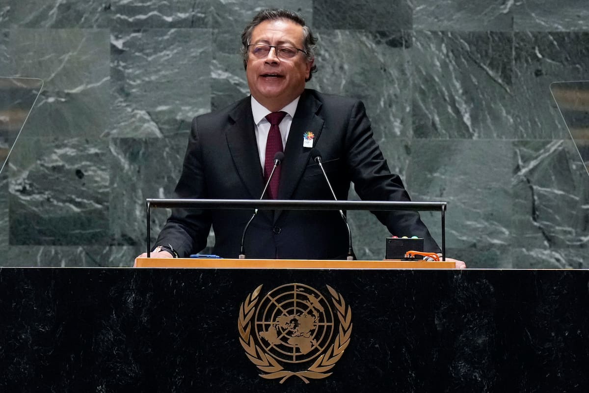 El presidente de Colombia, Gustavo Petro, en su pronunciamiento ante la 79° reunión de la Asamblea General de Naciones Unidas