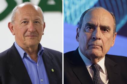 El presidente de CRA, Carlos Castagnani, y el jefe de Gabinete, Guillermo Francos