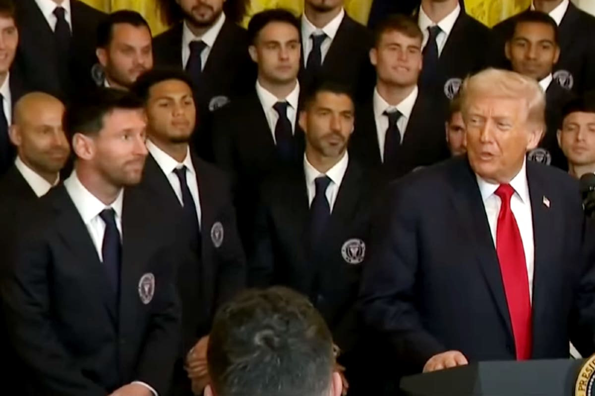 El presidente de EE.UU., Donald Trump, recibió a Lionel Messi y el resto de jugadores de Inter Miami en la Casa Blanca
