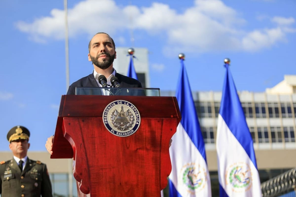 El presidente de El Salvador Nayib Bukele