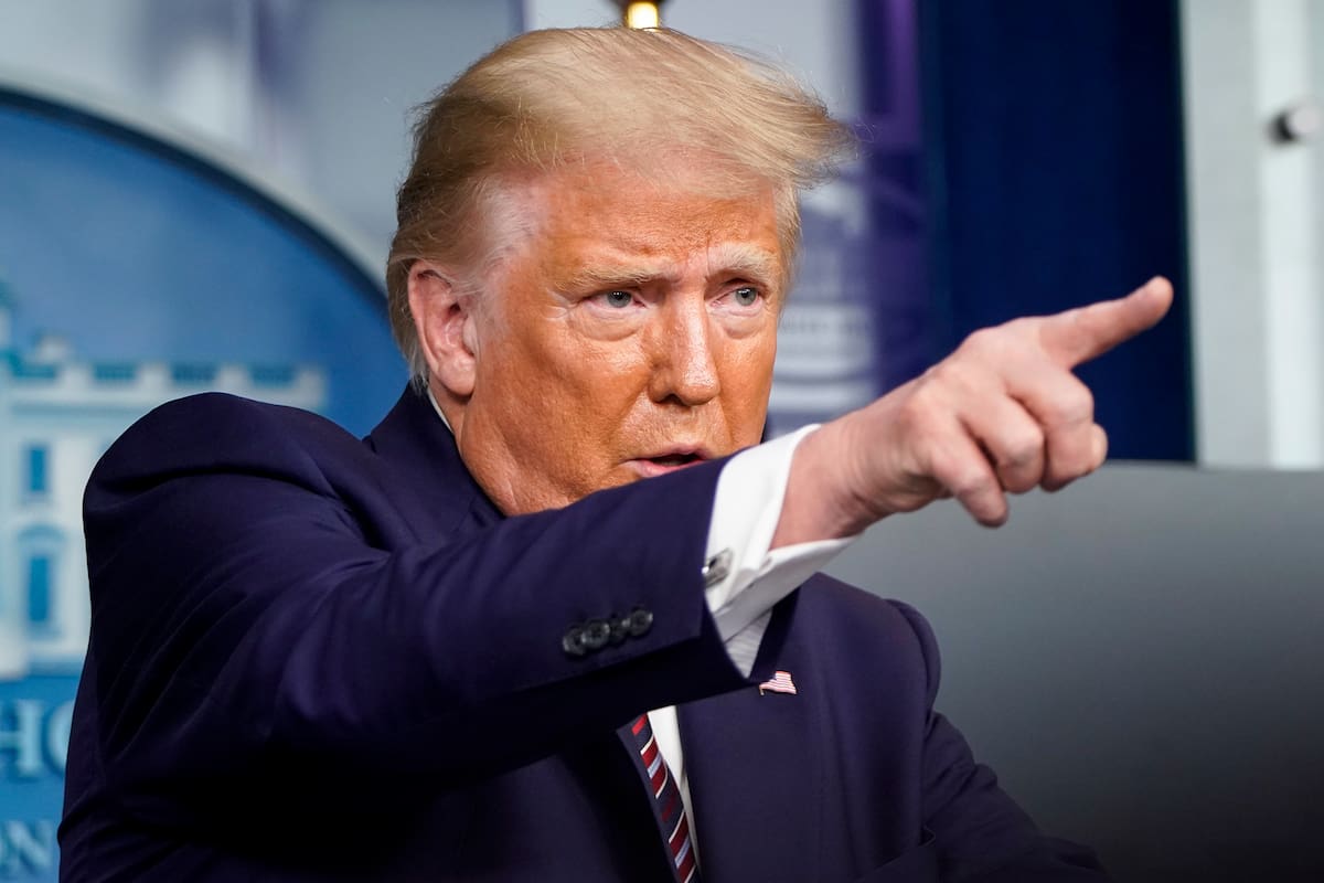 El presidente de Estados Unidos Donald Trump