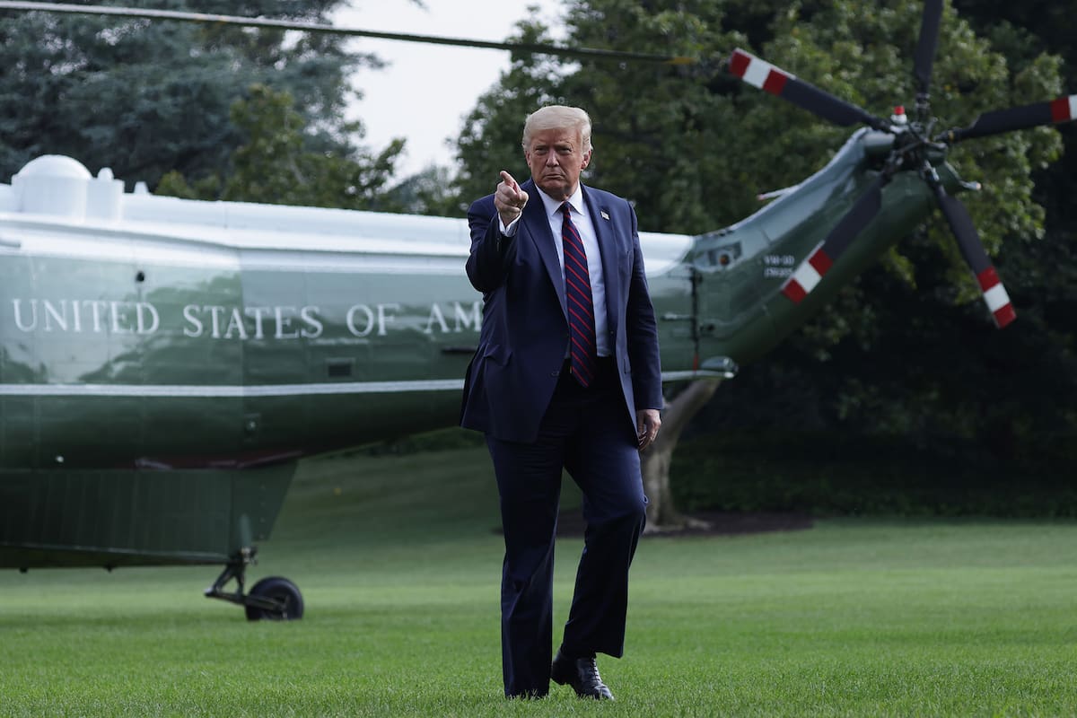 El presidente de Estados Unidos Donald Trump