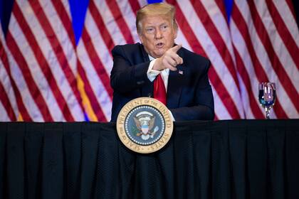 El presidente de Estados Unidos Donald Trump