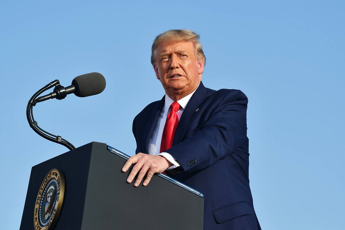 El presidente de Estados Unidos Donald Trump