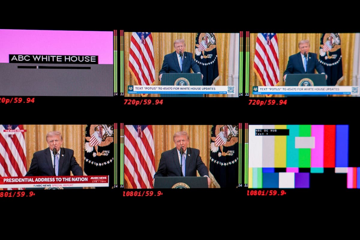 El presidente de Estados Unidos, Donald Trump, dio un discurso a la nación