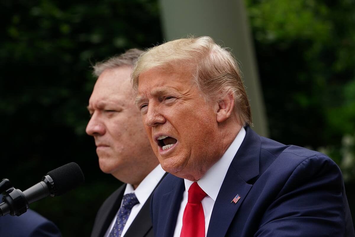 El presidente de Estados Unidos, Donald Trump, hoy en conferencia de prensa