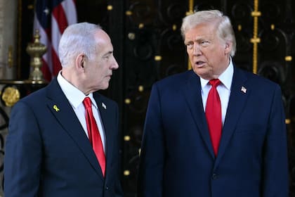 El presidente de Estados Unidos, Donald Trump y el primer ministro israelí, Benjamin Netanyahu