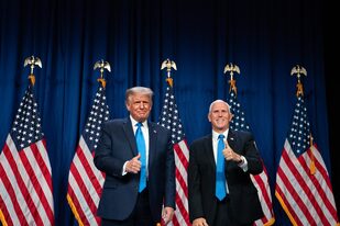 Trump y Pence, en la convención republicana