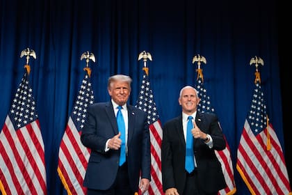 Trump y Pence, en la convención republicana
