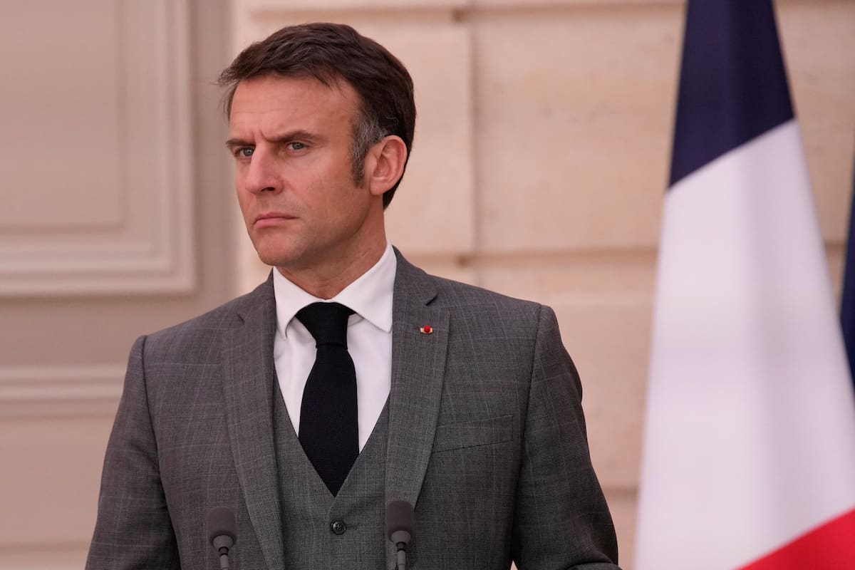 El presidente de Francia, Emmanuel Macron, en el Palacio del Elíseo en París (Archivo)