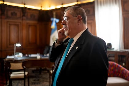 El presidente de Guatemala, Bernardo Arévalo, durante una entrevista en el Palacio Nacional en Ciudad de Guatemala, el jueves 20 de junio de 2024. (AP Foto/Santiago Billy)