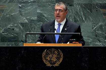 El presidente de Guatemala, Bernardo Arévalo, en la ONU.