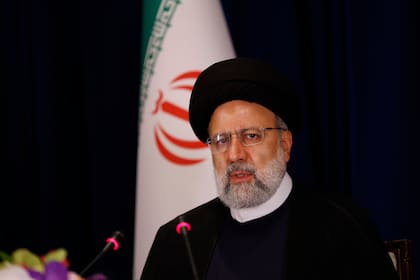 El presidente de Irán, Ebrahim Raisi, ofrece una conferencia de prensa, el 20 de septiembre de 2023 en Nueva York.