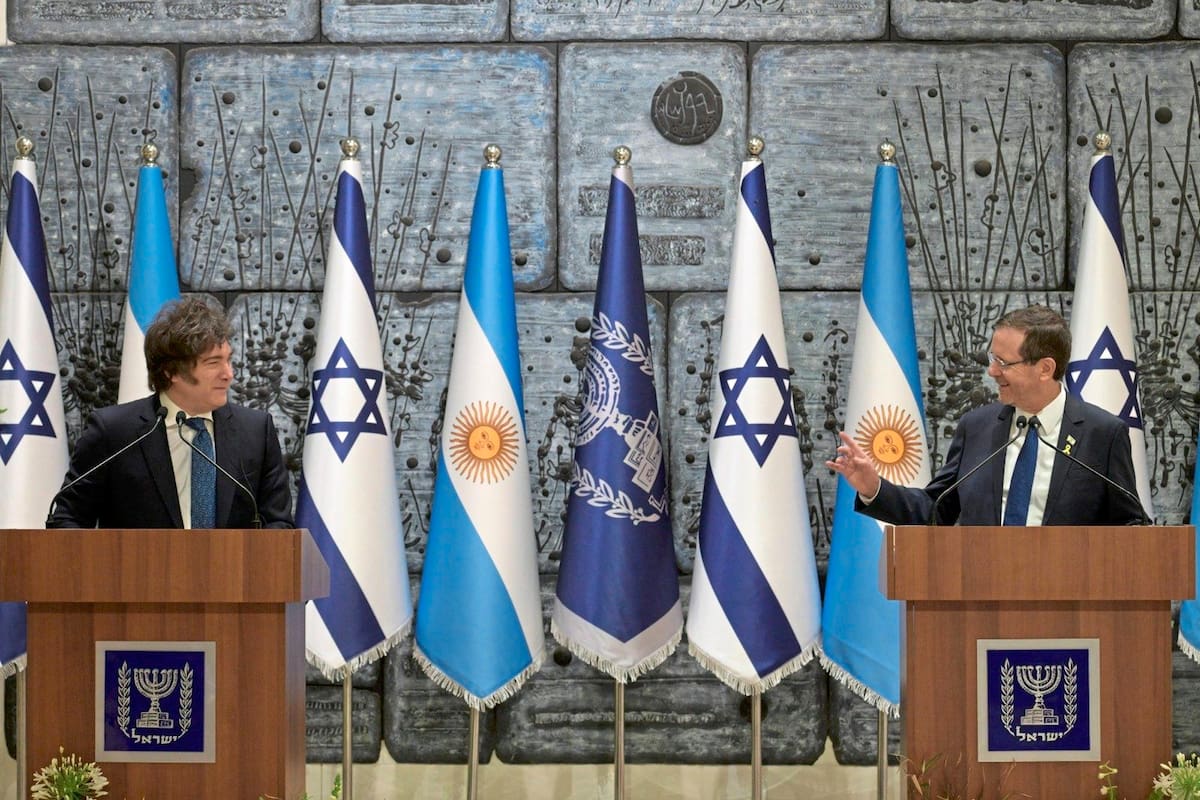 El presidente de Israel, Isaac Herzog, anfitrión de Javier Milei