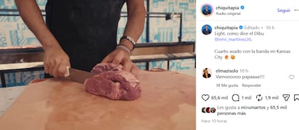 El presidente de la AFA compartió el video del asado