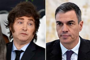 El presidente de la Argentina, Javier Milei, y el presidente de España, Pedro Sánchez