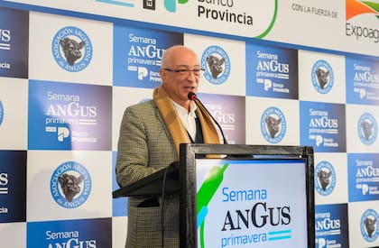 El presidente de la Asociación Argentina de Angus, Amadeo Derito