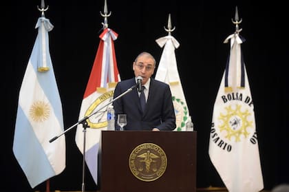 El presidente de la Bolsa de Comercio de Rosario, Miguel Simioni
