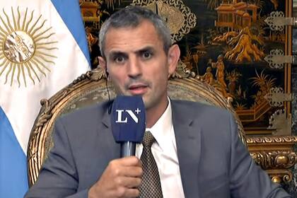 El presidente de la Cámara de Diputados, Martín Menem, en LN+